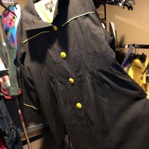 UBU Packable Dress Coat Jacket Peplum Style XL